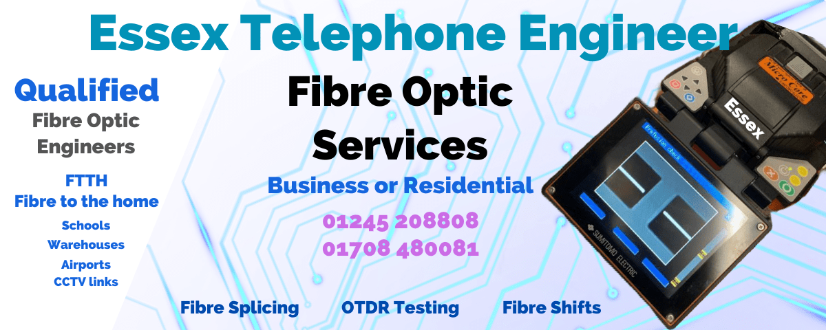 Essex Telephone Engineer, covering Essex to install fibre optic cables